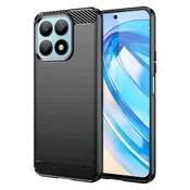 Carbon ovitek za Honor X8a – črna