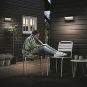 Philips LED zunanja stenska svetilka Bustan, paket 2 kosov, 2700 K - Sodobni - antracit, bela - Aluminij