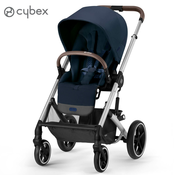 cybex® otroški voziček balios™ s lux ocean blue (silver frame)