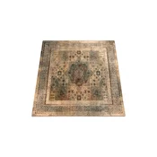 RugsX Preproga volna OMEGA MAMLUK Kvadrat Rozeta vintage krem 200x200 cm, (22107777)