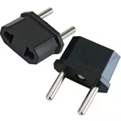 Elit+ AC adapter za uticn.eu euro/utikac 250v ac-uticnica bez uzemljenja crni ( EL76951 )