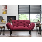 Atelier del Sofa Dvosed na razvlacenje Nitta 155x85x70cm Bordo