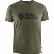 Majica kratkih rukava Fjallraven Logo T-shirt M boja: zelena, s tiskom, F87310.633-633