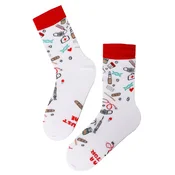 Sokisahtel Nogavice DOCTOR cotton socks bela