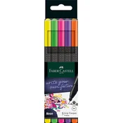 Faber-Castell Fineliner Grip - 5 barv, neon