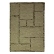 Zelena ročno tkana volnena preproga 140x200 cm Harris Modula Wool – Flair Rugs