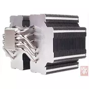 SilverStone HE02, Heligon CPU Cooler, Nickel-coated copper base, 6x heat pipes with aluminum fins, silent, (fanless 95W), socket AM2/AM3/FM1/FM2/775/115X/1366/2011 [24]