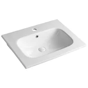 PIEDRA keramični pohištveni umivalnik 61x46,5cm, bela - Bela - 61x46,5 cm - Sapho - 24 - Keramika - Pravokotnik - 610 - 170 - 465 - 14