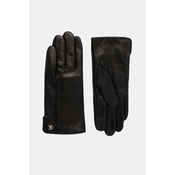 Usnjene rokavice Calvin Klein črna barva, LV04F9011G