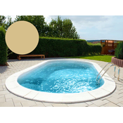 BWT Bazenska folija ovalna 700 x 300 x 120 cm - Sand - Debljina 0,8 mm / s ovjesnim rubom P1