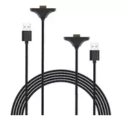 IPEGA kabel za punjenje 2 kom. USB - Joy-Con kontroler, 300 cm, CRNA Nintendo Switch 2 PG-SW2119A