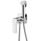 SPY Stenska mešalna baterija z bide tušem, krom - Chrome - Sapho - SPY - 72 - Medeninasti - Vzvod - Kvadratni - 40 - 80 - 14
