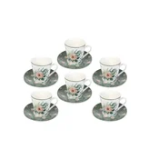 PORCELAN SET ZA KAFU 6_1(ZEL_CVIJECE) JH-150V-140 SIGMA