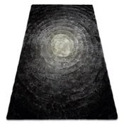 eoshop Moderna preproga FLIM 008-B2 shaggy, krogi - Strukturna siva ( - Velikost: 80x150 cm)