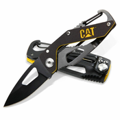 CAT Nož žepni, zložljiv, 13,3 cm s karabinom, 10613 - 4021472517991