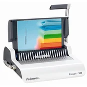 Stroj za spiralno uvezivanje, za plasticnu spiralu, rucni, za 300 listova, FELLOWES Pulsar+ 5627601