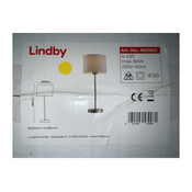Lindby - Namizna svetilka ANNATINA 1xE27/60W/230V