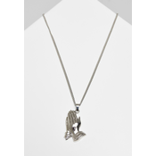 Pray Hands Necklace - Silver Color