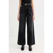 Calvin Klein Jeans Jeans hlače LV047E700G Črna Wide Leg