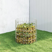 vidaXL Vrtni komposter O 50 x 50 cm od pocincanog celika