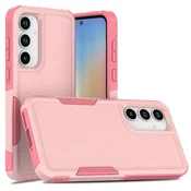 GS Oklepni ovitek za Samsung Galaxy A56 5G, dvojno odporen proti udarcem, roza