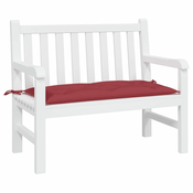 Jastuk za vrtnu klupu boja vina 100 x 50 x 7 cm tkanina Oxford