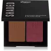 BPerfect Shaded Powder Bronzer & Blush Duo bronzer in rdečilo odtenek 05 Deep