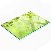 shumee Kuhinjska večnamenska dekorativna tabla iz kaljenega stekla, listi 80x52 cm