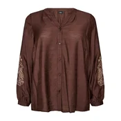 Zizzi Bluza CAJANICE rjava