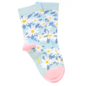 KOLY SOCKS Carape sa cveticima bebi plave