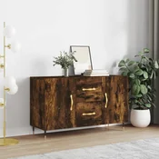shumee vidaXL Predalnik, dimljen hrast, 100x36x60 cm, material na osnovi lesa