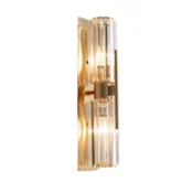 shumee Vardena W - elegantna kristalna LED stenska svetilka Gold 50 cm