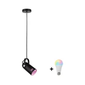 Paulmann 79766 - LED RGBW 1xE27/15W viseca lampa na sajli LAVEA 230V crna