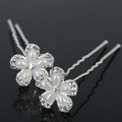 Ogrlica Rhinestone Flower KP1568