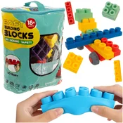Mehke kocke za sestavljanje - 80 kosov