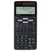 Kalkulator tehnicki 16mesta 640 funkcija Sharp EL-W506T-GY crno sivi blister
