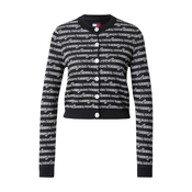 Tommy Jeans Jopa na zadrgo črna/bela