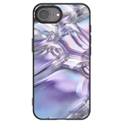 Silikonski črni ovitek za Apple iPhone 17e - Iridescent bubbles