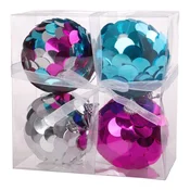 Festa Novogodišnji ukras Lampioni Icy foam, Hologram, 8 cm, 4 komada, Šareni