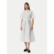 KARL LAGERFELD Srajčna obleka B2W13017 Bela Regular Fit