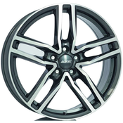 A16 5x114.3 et38 6.5x16 alutec ikenu siva spredaj polirana 70.1 ( citroen. dacia. fiat. honda. hyundai. kia. lexus. mazda. mitsubishi. nissan. peugeot. renault. rover. suzuki. toyota )