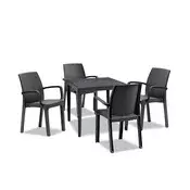 Set vrtnega pohištva Natale 4+1 grafit