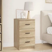 vidaXL Nočna omarica sonoma hrast 38 x 38 x 66 cm Konstruiran les