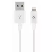 CC-USB2P-AMLM-2M-W Gembird 8-pin charging and data cable, 2m, white