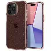 Spigen iPhone 15 Pro Max Liquid Crystal Glitter ovitek - roza prozoren