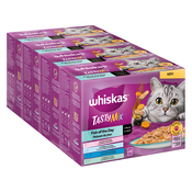 Multi pakiranje Whiskas Tasty Mix vrecice 48 x 85 g - Fish of the Day u umaku