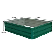 Costway Dvignjena greda 120x90x30 cm zelena