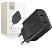 Tech-protect Polnilnik Tech-Protect C20W omrežni 2x USB-C PD 20W - črn