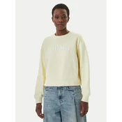 Calvin Klein Jeans Majica  pastelno rumena / bela