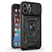 Onasi Silikonski ovitek Armor Ring z zaščito kamere za Samsung Galaxy Z Fold 6 - črn